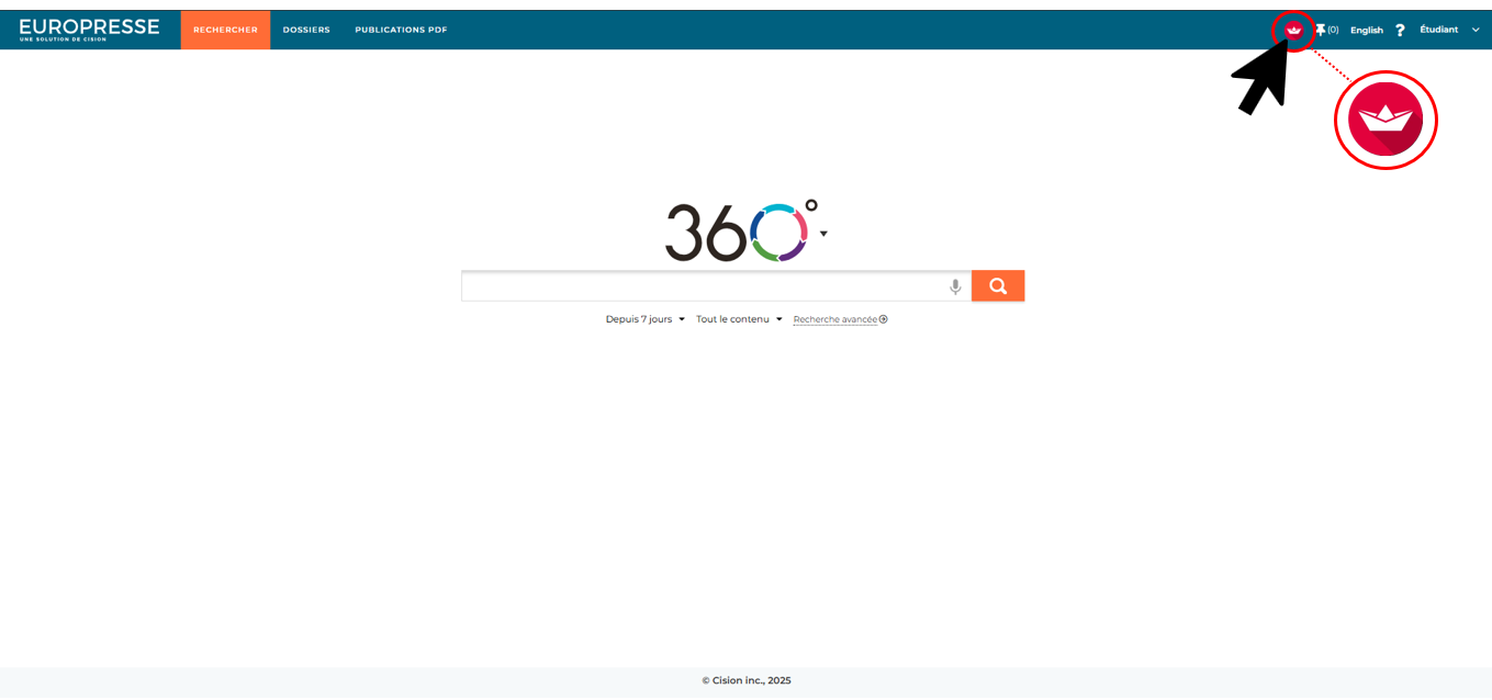 page d'accueil d'europresse