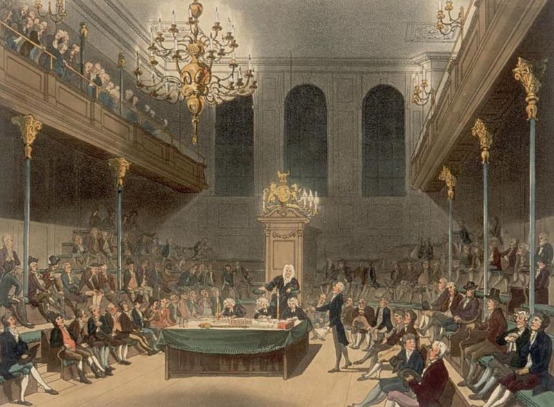 House of commons at Westminster (plate 21 of Microcosm of London 1808), Wikipédia