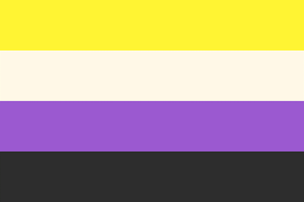 Kye Rowan, nonbinary flag, 2014, Domaine public, Wikipedia