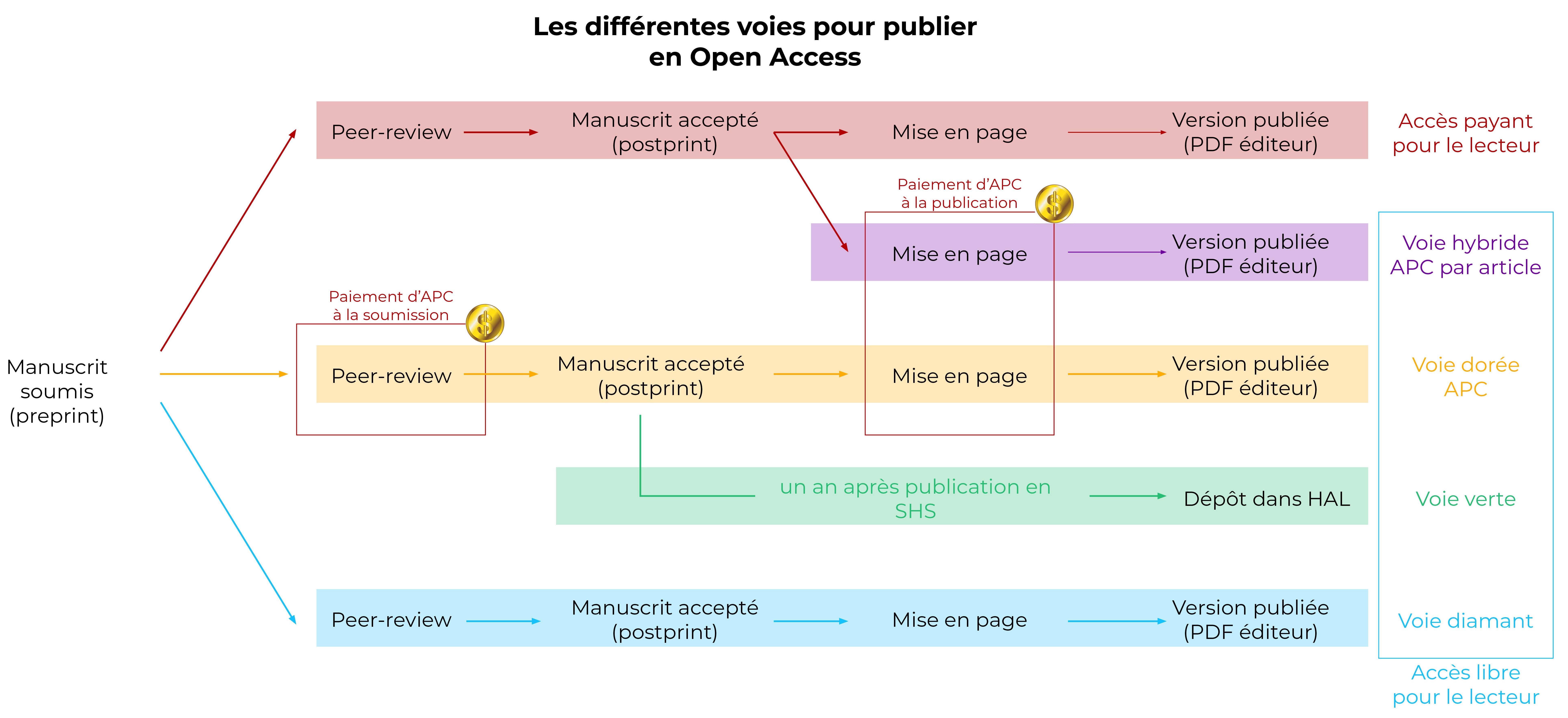 Les différentes voies pour publier en Open Access